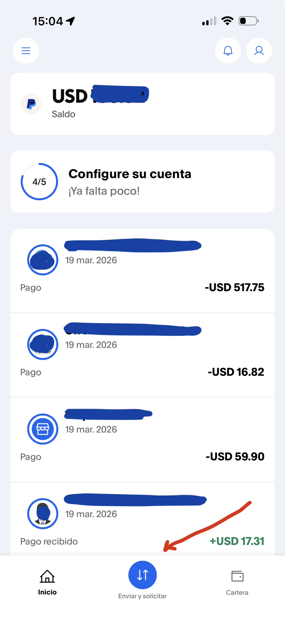 como convertir paypal a yape desde un iphone